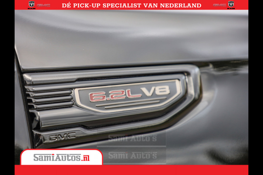 GMC Sierra DENALI 6.2 V8 426PK Full Option | De Meest Luxe Pick-Up in zijn Klasse | Comfortabele Dubbele Cabine met Royale 5 Zitplaatsen | BPM vrij | Nu Leverbaar uit Voorraad | Voorraad Nr 433388