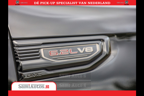 GMC Sierra DENALI 6.2 V8 426PK Full Option | De Meest Luxe Pick-Up in zijn Klasse | Comfortabele Dubbele Cabine met Royale 5 Zitplaatsen | BPM vrij | Nu Leverbaar uit Voorraad | Voorraad Nr 433388