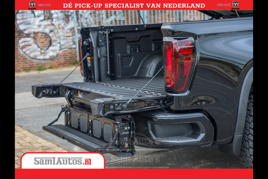 GMC Sierra DENALI 6.2 V8 426PK Full Option | De Meest Luxe Pick-Up in zijn Klasse | Comfortabele Dubbele Cabine met Royale 5 Zitplaatsen | BPM vrij | Nu Leverbaar uit Voorraad | Voorraad Nr 433388
