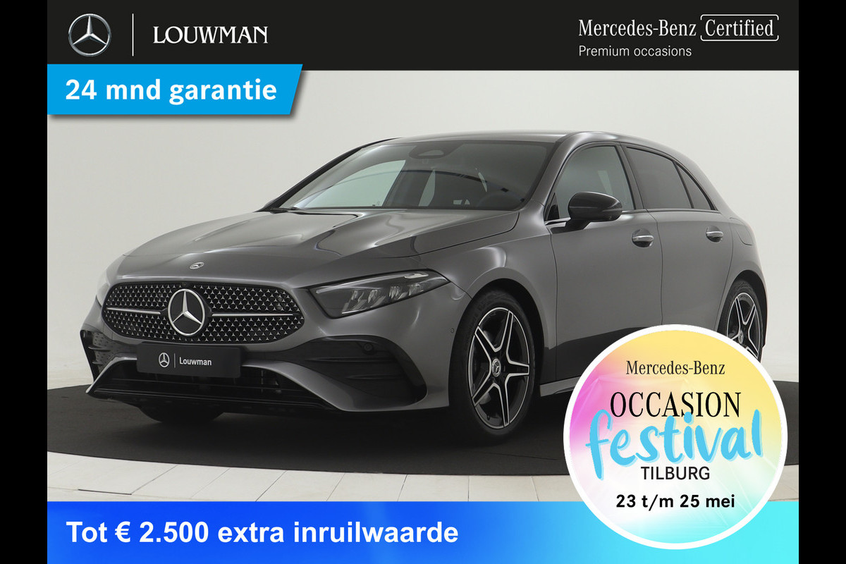 Mercedes-Benz A-Klasse 200 AMG Line | Nightpakket | Parkeerpakket met 360°-camera | Premium Pack | Extra USB-poorten | Burmester surround sound system | Verwarmde stoelen vooraan | Mercedes-Benz A-Klasse 200 AMG Line | Nightpakket | Parkeerpakket met 360°-camera | Premium Pack | Extra USB-poorten | Burmester surround sound system | Verwarmde stoelen vooraan |