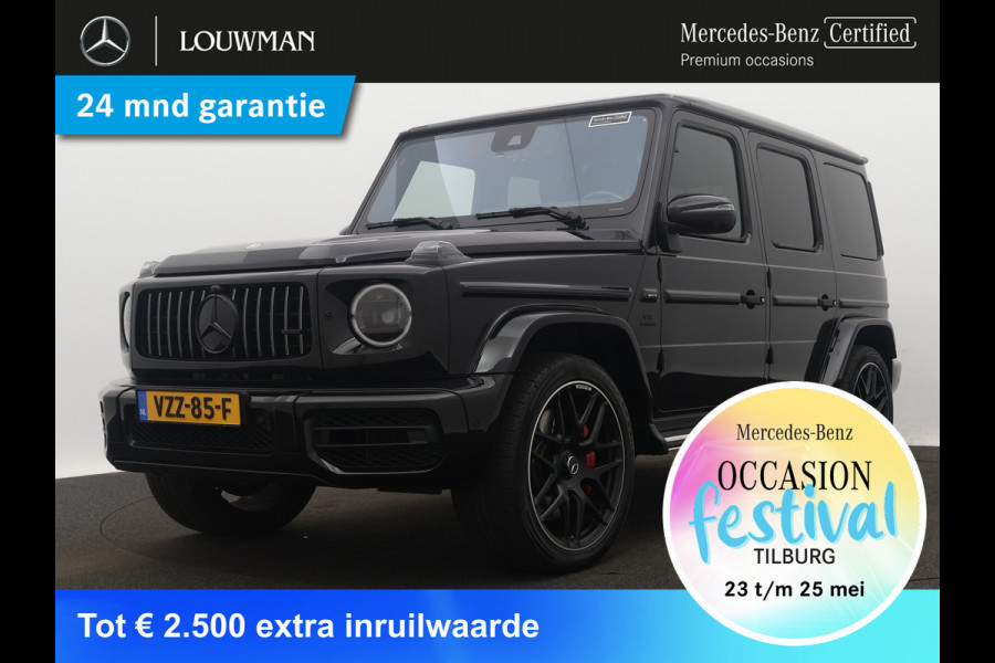 Mercedes-Benz G-Klasse AMG 63 | Grijs kenteken Prijs excl. BTW en BPM | Brabus tuning 700PK | Schuifdak | 22" LM kruisspaaks gesmede AMG-velgen zwart | Night pakket +II Carbon inleg | Alarm klasse 3+5 | Inclusief 24 maanden MB Certified garantie voor Europa.