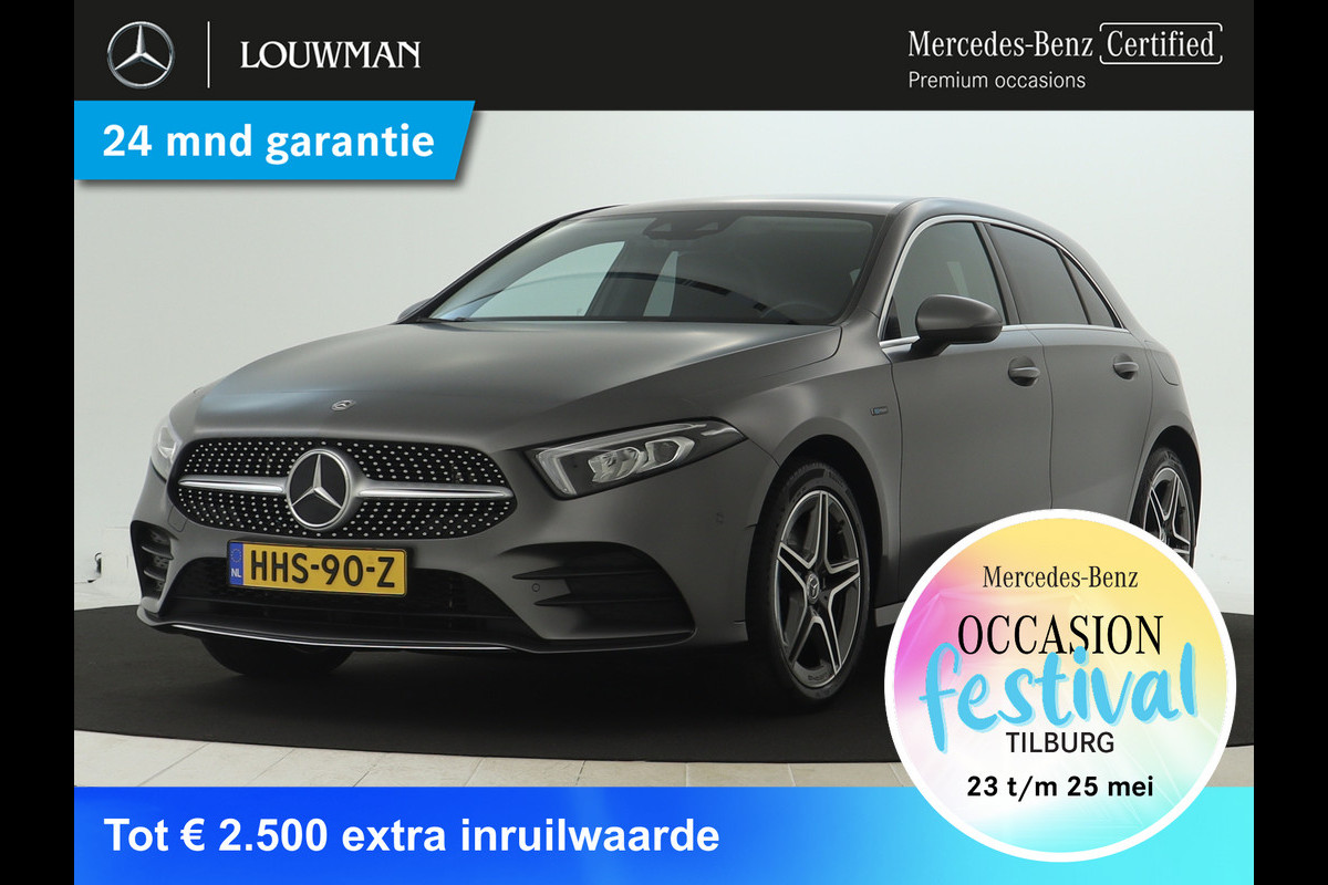 Mercedes-Benz A-Klasse 250 e AMG Plug-In Hybride | AMG Line | Lederen Bekleding | Spiegelpakket | Smartphone intergratie | Inclusief 24 maanden MB Certified garantie voor Europa. Mercedes-Benz A-Klasse 250 e AMG Plug-In Hybride | AMG Line | Lederen Bekleding | Spiegelpakket | Smartphone intergratie | Inclusief 24 maanden MB Certified garantie voor Europa.