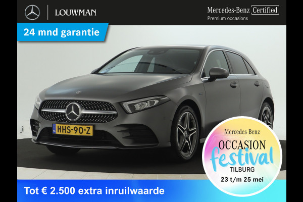 Mercedes-Benz A-Klasse 250 e AMG Plug-In Hybride | AMG Line | Lederen Bekleding | Spiegelpakket | Smartphone intergratie | Inclusief 24 maanden MB Certified garantie voor Europa.