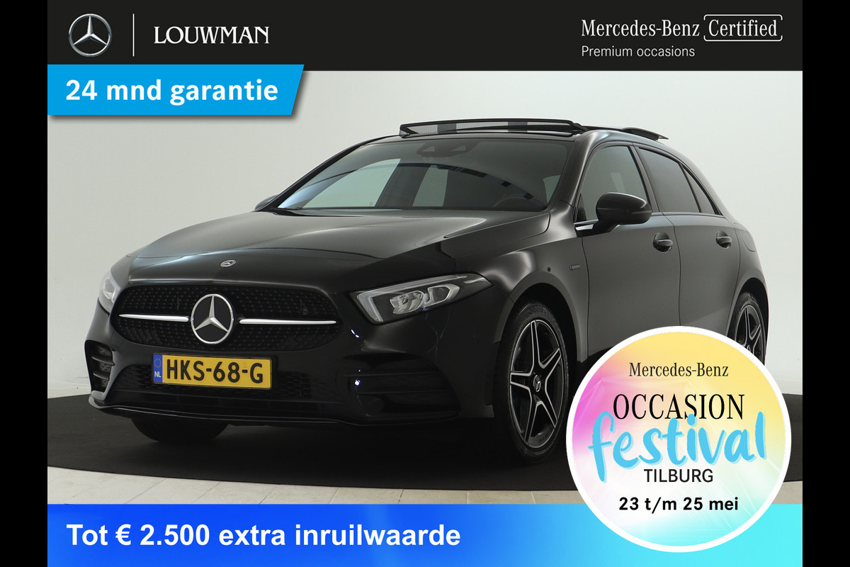 Mercedes-Benz A-Klasse 250 e AMG Plug-In Hybride | AMG Line | Night Pakket | Panorama Schuif-Kanteldak | Sfeerverlichting | Inclusief 24 maanden MB Certified garantie voor Europa. Mercedes-Benz A-Klasse 250 e AMG Plug-In Hybride | AMG Line | Night Pakket | Panorama Schuif-Kanteldak | Sfeerverlichting | Inclusief 24 maanden MB Certified garantie voor Europa.