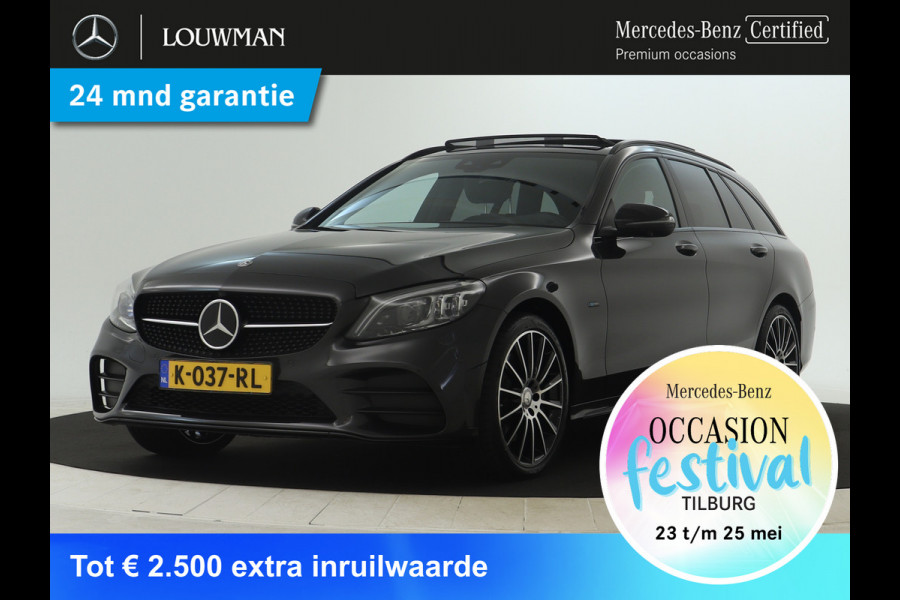 Mercedes-Benz C-Klasse Estate 300 e Business Solution AMG | Panoramadak | Multispaaks lichtmetalen velgen | Navigatie | Parking support | Inclusief 24 maanden MB Certified garantie voor Europa.