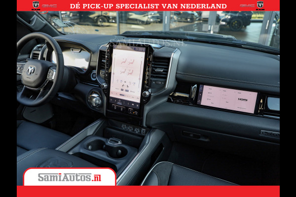Dodge Ram 1500 Night Premium | Full Option | De Meest Luxe Pick-Up in zijn Klasse | 14.4 Inch Display | Luchtvering | 420PK 636 Nm | Comfortabele Dubbele Cabine met Royale 5 Zitplaatsen | BPM vrij | Nu Leverbaar uit Voorraad | Voorraad Nr 2233 - 7672