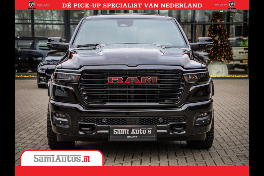 Dodge Ram 1500 Night Premium | Full Option | De Meest Luxe Pick-Up in zijn Klasse | 14.4 Inch Display | Luchtvering | 420PK 636 Nm | Comfortabele Dubbele Cabine met Royale 5 Zitplaatsen | BPM vrij | Nu Leverbaar uit Voorraad | Voorraad Nr 2233 - 7672