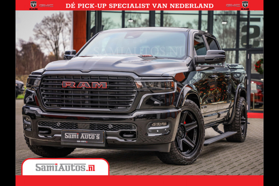 Dodge Ram 1500 Night Premium | Full Option | De Meest Luxe Pick-Up in zijn Klasse | 14.4 Inch Display | Luchtvering | 420PK 636 Nm | Comfortabele Dubbele Cabine met Royale 5 Zitplaatsen | BPM vrij | Nu Leverbaar uit Voorraad | Voorraad Nr 2233 - 7672