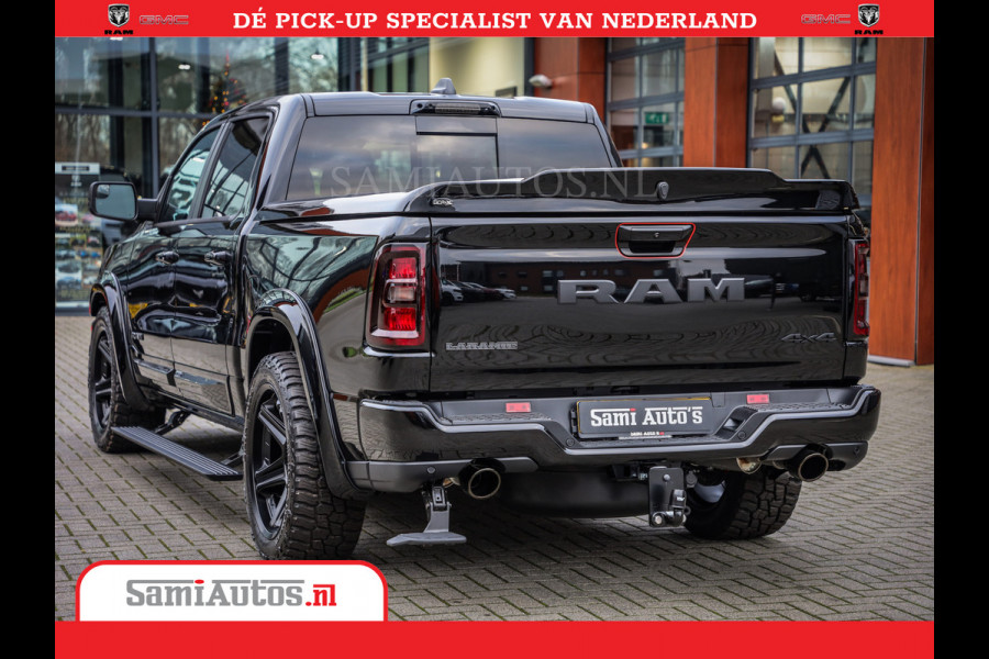 Dodge Ram 1500 Night Premium | Full Option | De Meest Luxe Pick-Up in zijn Klasse | 14.4 Inch Display | Luchtvering | 420PK 636 Nm | Comfortabele Dubbele Cabine met Royale 5 Zitplaatsen | BPM vrij | Nu Leverbaar uit Voorraad | Voorraad Nr 2233 - 7672