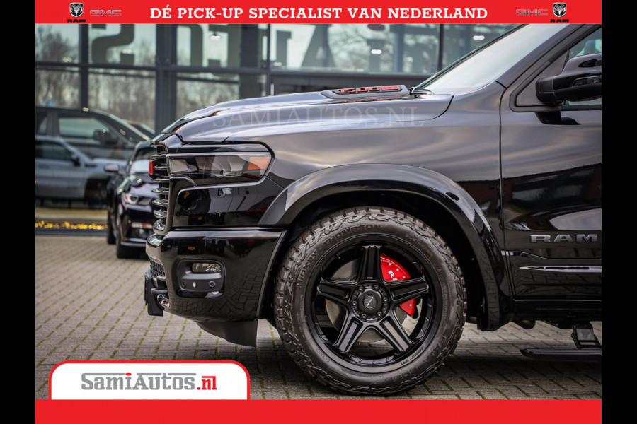 Dodge Ram 1500 Night Premium | Full Option | De Meest Luxe Pick-Up in zijn Klasse | 14.4 Inch Display | Luchtvering | 420PK 636 Nm | Comfortabele Dubbele Cabine met Royale 5 Zitplaatsen | BPM vrij | Nu Leverbaar uit Voorraad | Voorraad Nr 2233 - 7672