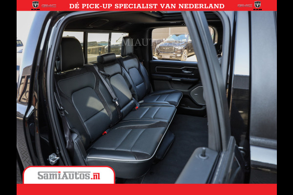 Dodge Ram 1500 Night Premium | Full Option | De Meest Luxe Pick-Up in zijn Klasse | 14.4 Inch Display | Luchtvering | 420PK 636 Nm | Comfortabele Dubbele Cabine met Royale 5 Zitplaatsen | BPM vrij | Nu Leverbaar uit Voorraad | Voorraad Nr 2233 - 7672