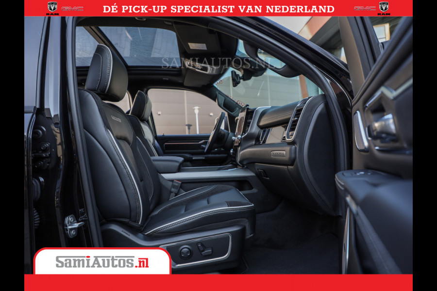 Dodge Ram 1500 Night Premium | Full Option | De Meest Luxe Pick-Up in zijn Klasse | 14.4 Inch Display | Luchtvering | 420PK 636 Nm | Comfortabele Dubbele Cabine met Royale 5 Zitplaatsen | BPM vrij | Nu Leverbaar uit Voorraad | Voorraad Nr 2233 - 7672