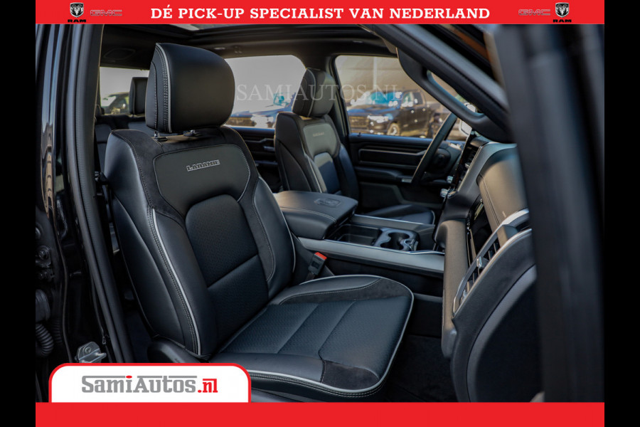 Dodge Ram 1500 Night Premium | Full Option | De Meest Luxe Pick-Up in zijn Klasse | 14.4 Inch Display | Luchtvering | 420PK 636 Nm | Comfortabele Dubbele Cabine met Royale 5 Zitplaatsen | BPM vrij | Nu Leverbaar uit Voorraad | Voorraad Nr 2233 - 7672