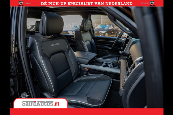 Dodge Ram 1500 Night Premium | Full Option | De Meest Luxe Pick-Up in zijn Klasse | 14.4 Inch Display | Luchtvering | 420PK 636 Nm | Comfortabele Dubbele Cabine met Royale 5 Zitplaatsen | BPM vrij | Nu Leverbaar uit Voorraad | Voorraad Nr 2233 - 7672