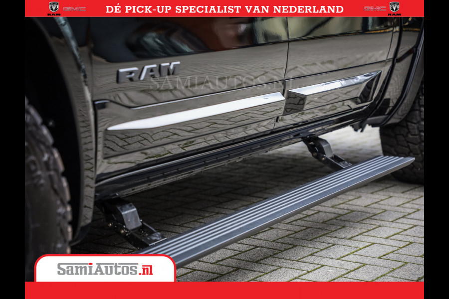 Dodge Ram 1500 Night Premium | Full Option | De Meest Luxe Pick-Up in zijn Klasse | 14.4 Inch Display | Luchtvering | 420PK 636 Nm | Comfortabele Dubbele Cabine met Royale 5 Zitplaatsen | BPM vrij | Nu Leverbaar uit Voorraad | Voorraad Nr 2233 - 7672
