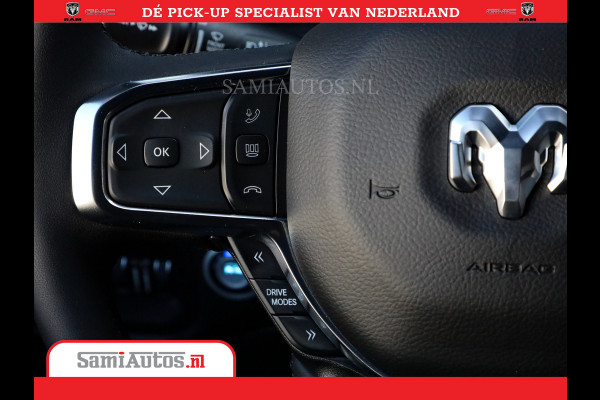 Dodge Ram 1500 Night Premium | Full Option | De Meest Luxe Pick-Up in zijn Klasse | 14.4 Inch Display | Luchtvering | 420PK 636 Nm | Comfortabele Dubbele Cabine met Royale 5 Zitplaatsen | BPM vrij | Nu Leverbaar uit Voorraad | Voorraad Nr 2233 - 7672