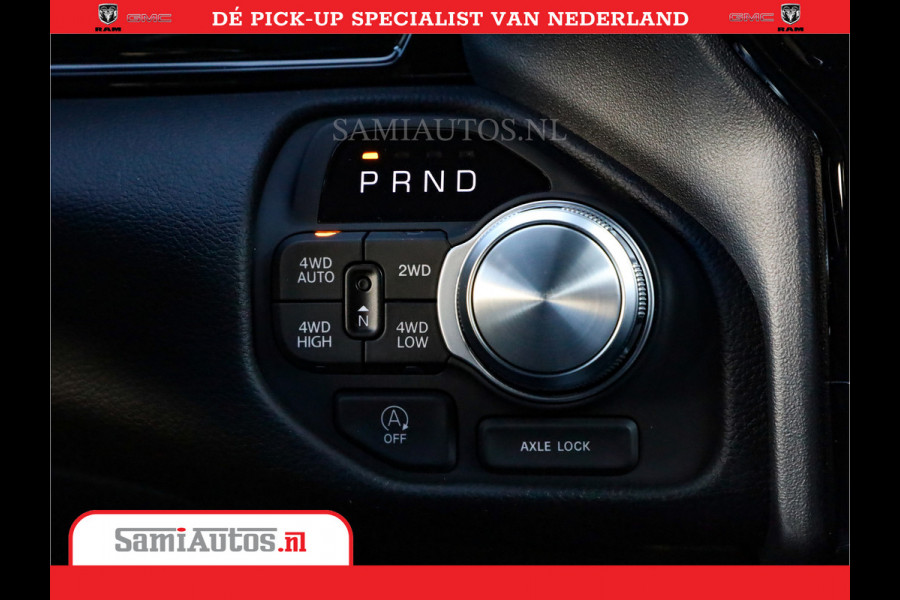 Dodge Ram 1500 Night Premium | Full Option | De Meest Luxe Pick-Up in zijn Klasse | 14.4 Inch Display | Luchtvering | 420PK 636 Nm | Comfortabele Dubbele Cabine met Royale 5 Zitplaatsen | BPM vrij | Nu Leverbaar uit Voorraad | Voorraad Nr 2233 - 7672