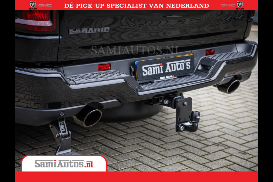 Dodge Ram 1500 Night Premium | Full Option | De Meest Luxe Pick-Up in zijn Klasse | 14.4 Inch Display | Luchtvering | 420PK 636 Nm | Comfortabele Dubbele Cabine met Royale 5 Zitplaatsen | BPM vrij | Nu Leverbaar uit Voorraad | Voorraad Nr 2233 - 7672