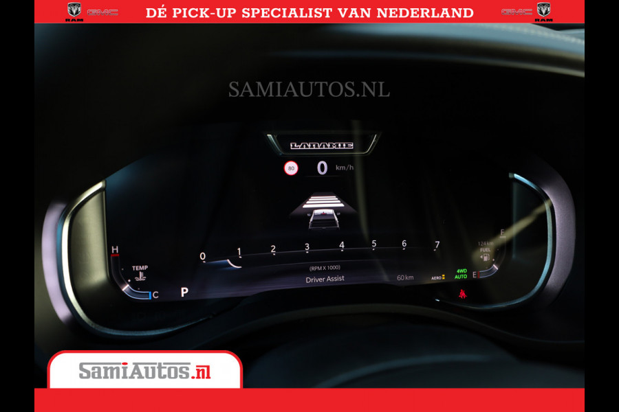 Dodge Ram 1500 Night Premium | Full Option | De Meest Luxe Pick-Up in zijn Klasse | 14.4 Inch Display | Luchtvering | 420PK 636 Nm | Comfortabele Dubbele Cabine met Royale 5 Zitplaatsen | BPM vrij | Nu Leverbaar uit Voorraad | Voorraad Nr 2233 - 7672