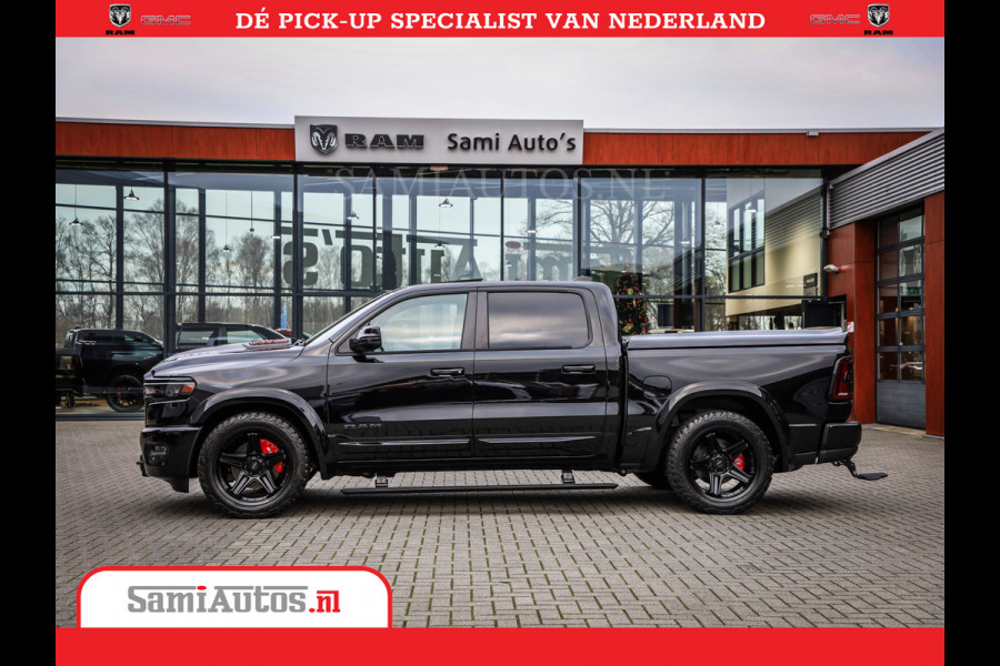 Dodge Ram 1500 Night Premium | Full Option | De Meest Luxe Pick-Up in zijn Klasse | 14.4 Inch Display | Luchtvering | 420PK 636 Nm | Comfortabele Dubbele Cabine met Royale 5 Zitplaatsen | BPM vrij | Nu Leverbaar uit Voorraad | Voorraad Nr 2233 - 7672