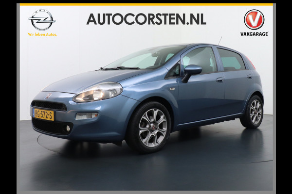 Fiat Punto Evo 100Pk 5Drs Navi Ecc Cruise Control Carkitt Pdc Bluetooth USB Lmv 16" City Steer Mistlampen Sempre 4X Elek.Raam + Elek.Spiegels 6-Versnellingen Blue&Me Dim.B.Spiegel 0.9 TwinAir Keurig onderhouden Fiat! Zeer Compleet!