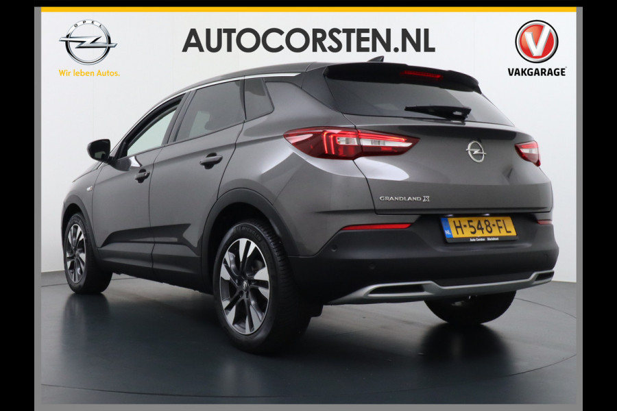 Opel Grandland X T131PK Autom. AGR-Comfort Stoelen Apple Carplay Android Auto Navi Ecc Elek.Achterklep Stuur/Stoelverwarming Cruise Control Pdc K Regen/Lichtsensor Dodehoeksensor Rijstrooksensor Verkeersbordlezer Winterpakket DAB+ Lmv 18" 1.2 Turbo 1e Eigenaar