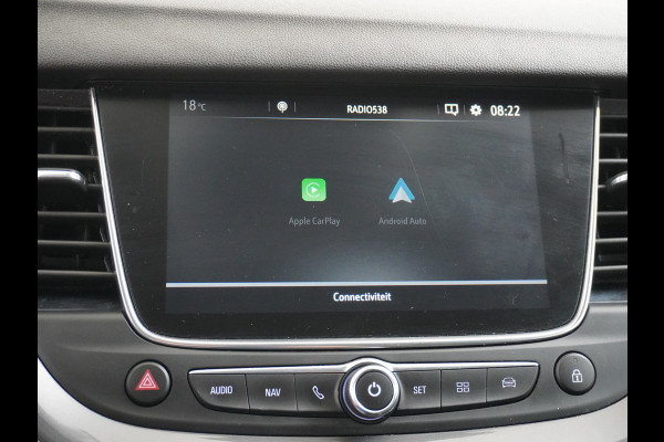 Opel Grandland X T131PK Autom. AGR-Comfort Stoelen Apple Carplay Android Auto Navi Ecc Elek.Achterklep Stuur/Stoelverwarming Cruise Control Pdc K Regen/Lichtsensor Dodehoeksensor Rijstrooksensor Verkeersbordlezer Winterpakket DAB+ Lmv 18" 1.2 Turbo 1e Eigenaar