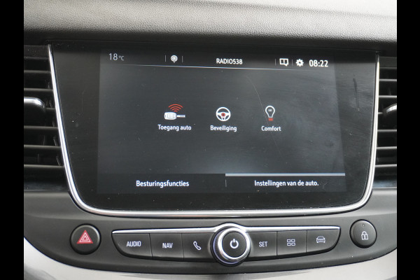 Opel Grandland X T131PK Autom. AGR-Comfort Stoelen Apple Carplay Android Auto Navi Ecc Elek.Achterklep Stuur/Stoelverwarming Cruise Control Pdc K Regen/Lichtsensor Dodehoeksensor Rijstrooksensor Verkeersbordlezer Winterpakket DAB+ Lmv 18" 1.2 Turbo 1e Eigenaar