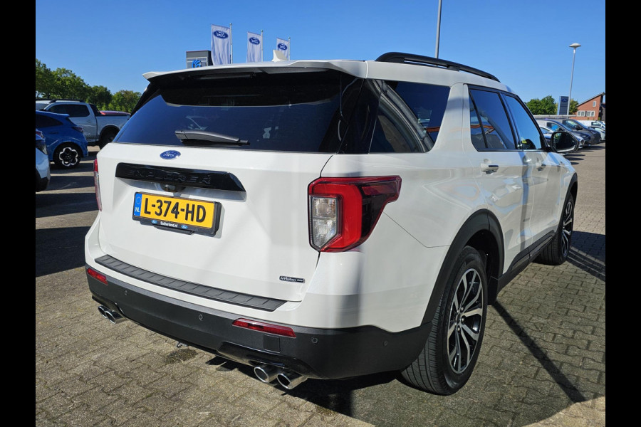 Ford Explorer 3.0 V6 EcoBoost PHEV ST-Line 457pk | Origineel NL auto | Premium metallic Star White | Afneembare trekhaak