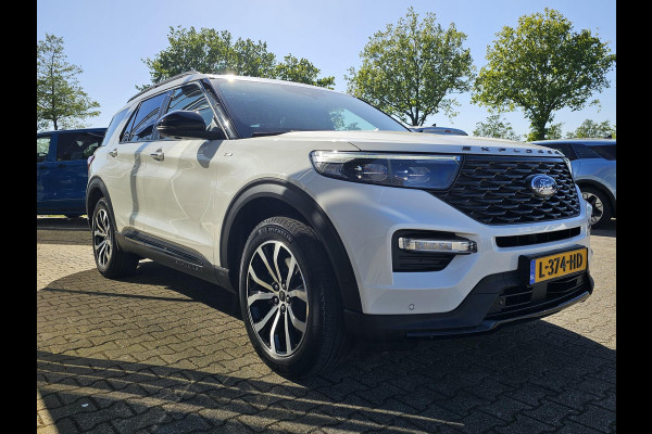 Ford Explorer 3.0 V6 EcoBoost PHEV ST-Line 457pk | Origineel NL auto | Premium metallic Star White | Afneembare trekhaak