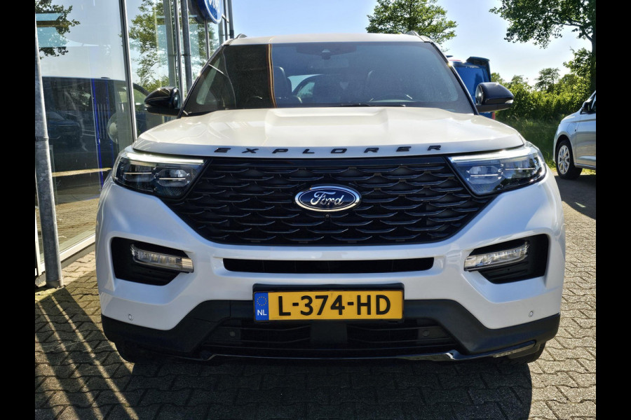 Ford Explorer 3.0 V6 EcoBoost PHEV ST-Line 457pk | Origineel NL auto | Premium metallic Star White | Afneembare trekhaak