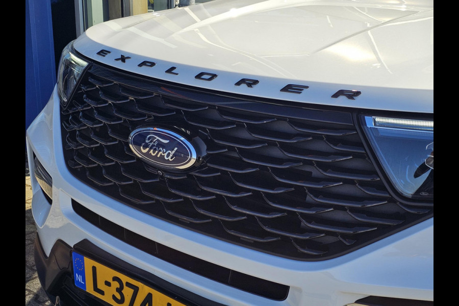 Ford Explorer 3.0 V6 EcoBoost PHEV ST-Line 457pk | Origineel NL auto | Premium metallic Star White | Afneembare trekhaak