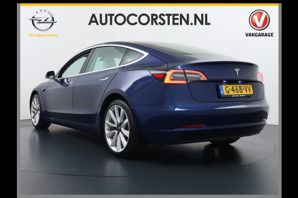 Tesla Model 3 Long Range AWD 75kWh 463PK Lmv 19" Ivoor Interieur FSD-Full Self Driving Computer-3 Premium Audio 4wd AutoPilot Panoramadak Came Stoel en achterbank verwarming Electr.Stoelen+Memory+Easy-Entry WiFi Origineel Nederlandse auto Grootste accu Tot 16,5kwh thuis laden. Accu/Motor Garantie tot 29-12-2027 max 192.000km