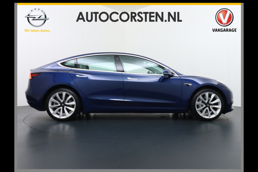 Tesla Model 3 Long Range AWD 75kWh 463PK Lmv 19" Ivoor Interieur FSD-Full Self Driving Computer-3 Premium Audio 4wd AutoPilot Panoramadak Came Stoel en achterbank verwarming Electr.Stoelen+Memory+Easy-Entry WiFi Origineel Nederlandse auto Grootste accu Tot 16,5kwh thuis laden. Accu/Motor Garantie tot 29-12-2027 max 192.000km