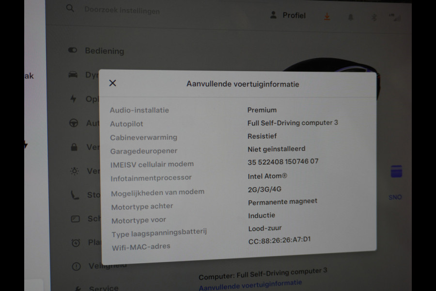 Tesla Model 3 Long Range AWD 75kWh 463PK Lmv 19" Ivoor Interieur FSD-Full Self Driving Computer-3 Premium Audio 4wd AutoPilot Panoramadak Came Stoel en achterbank verwarming Electr.Stoelen+Memory+Easy-Entry WiFi Origineel Nederlandse auto Grootste accu Tot 16,5kwh thuis laden. Accu/Motor Garantie tot 29-12-2027 max 192.000km