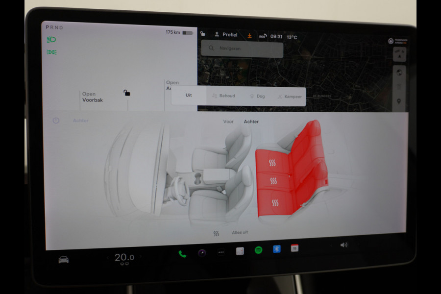 Tesla Model 3 Long Range AWD 75kWh 463PK Lmv 19" Ivoor Interieur FSD-Full Self Driving Computer-3 Premium Audio 4wd AutoPilot Panoramadak Came Stoel en achterbank verwarming Electr.Stoelen+Memory+Easy-Entry WiFi Origineel Nederlandse auto Grootste accu Tot 16,5kwh thuis laden. Accu/Motor Garantie tot 29-12-2027 max 192.000km