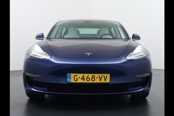 Tesla Model 3 Long Range AWD 75kWh 463PK Lmv 19" Ivoor Interieur FSD-Full Self Driving Computer-3 Premium Audio 4wd AutoPilot Panoramadak Came Stoel en achterbank verwarming Electr.Stoelen+Memory+Easy-Entry WiFi Origineel Nederlandse auto Grootste accu Tot 16,5kwh thuis laden. Accu/Motor Garantie tot 29-12-2027 max 192.000km