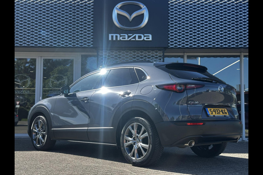 Mazda CX-30 2.0 e-SkyActiv-X M Hybrid Luxury | FABRIEKSGARANTIE T/M 2/2029 |DEALERONDERHOUDEN | I-ACTIVE SENSE PAKKET | SCHUIFKANTELDAK |  | 4-SEIZOENSBANDEN |