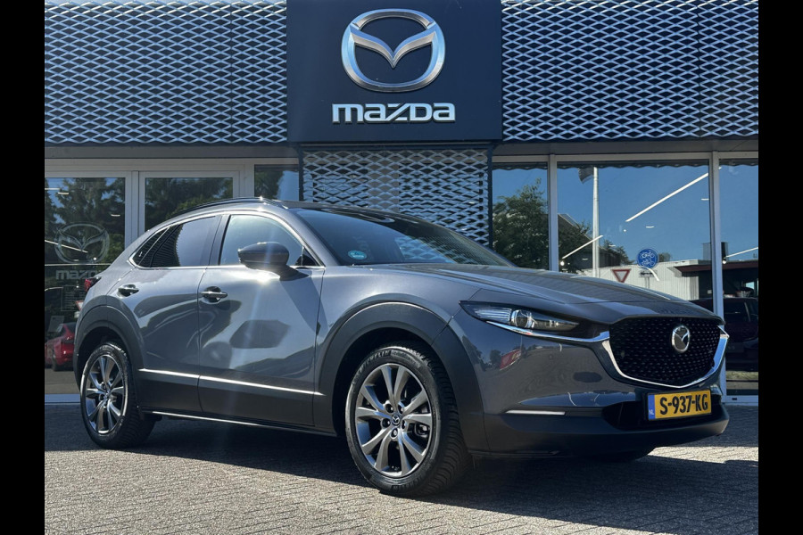 Mazda CX-30 2.0 e-SkyActiv-X M Hybrid Luxury | FABRIEKSGARANTIE T/M 2/2029 |DEALERONDERHOUDEN | I-ACTIVE SENSE PAKKET | SCHUIFKANTELDAK |  | 4-SEIZOENSBANDEN |