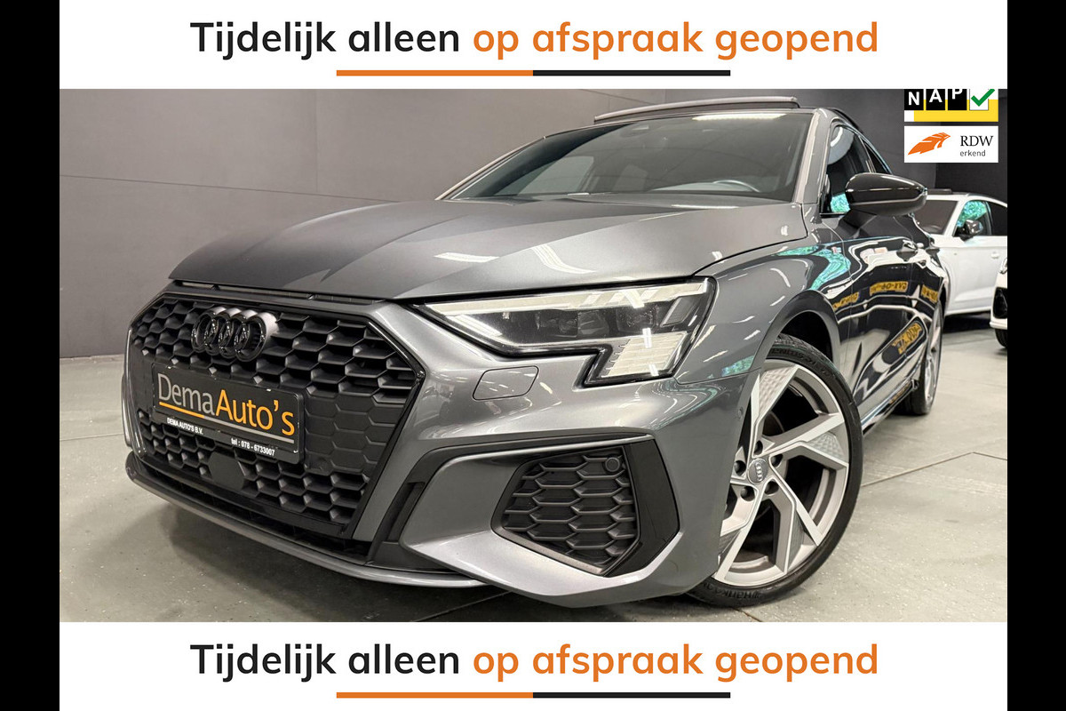 Audi A3 Limousine 35 TFSI 3X S-LINE RS-STOELEN PANO/B&O/SFEERVERL/CAM/NAVI/// Audi A3 Limousine 35 TFSI 3X S-LINE RS-STOELEN PANO/B&O/SFEERVERL/CAM/NAVI///