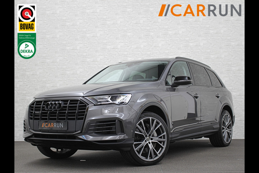 Audi Q7 3.0 V6 381pk Hybrid Quattro 67dkm! | Head-Up | Leder | 22" | Dodehoek | Virtual-Cockpit | LED | Elek. Stoelen | Standkachel | Camera | Stoelverwarming | 3-Zone Clima | Draadloos Laden | Park-Assist |