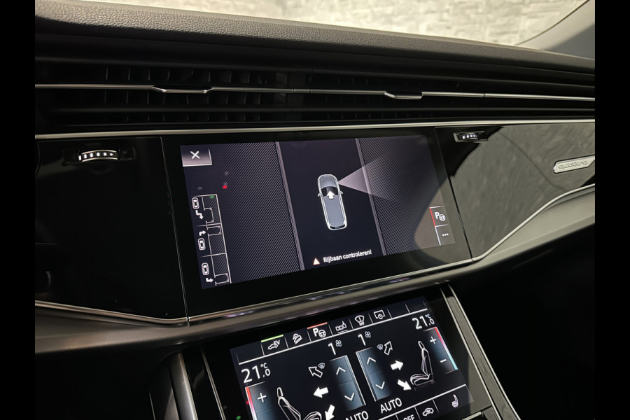 Audi Q7 3.0 V6 381pk Hybrid Quattro 67dkm! | Head-Up | Leder | 22" | Dodehoek | Virtual-Cockpit | LED | Elek. Stoelen | Standkachel | Camera | Stoelverwarming | 3-Zone Clima | Draadloos Laden | Park-Assist |