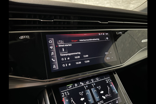 Audi Q7 3.0 V6 381pk Hybrid Quattro 67dkm! | Head-Up | Leder | 22" | Dodehoek | Virtual-Cockpit | LED | Elek. Stoelen | Standkachel | Camera | Stoelverwarming | 3-Zone Clima | Draadloos Laden | Park-Assist |