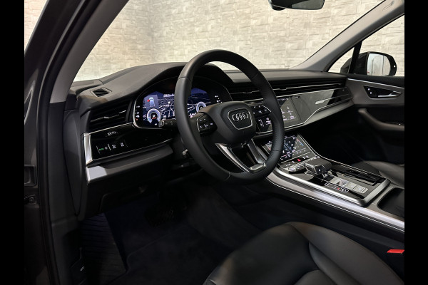Audi Q7 3.0 V6 381pk Hybrid Quattro 67dkm! | Head-Up | Leder | 22" | Dodehoek | Virtual-Cockpit | LED | Elek. Stoelen | Standkachel | Camera | Stoelverwarming | 3-Zone Clima | Draadloos Laden | Park-Assist |
