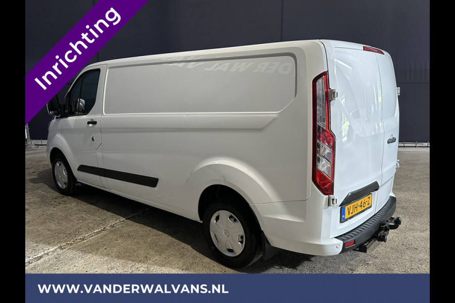 Ford Transit Custom 2.0 TDCI L2H1 inrichting Euro6 Airco | Camera | Apple Carplay | LED | Cruisecontrol | 2800kg Trekhaak Android Auto, Parkeersensoren, Verwarmde voorruit, Bijrijdersbank