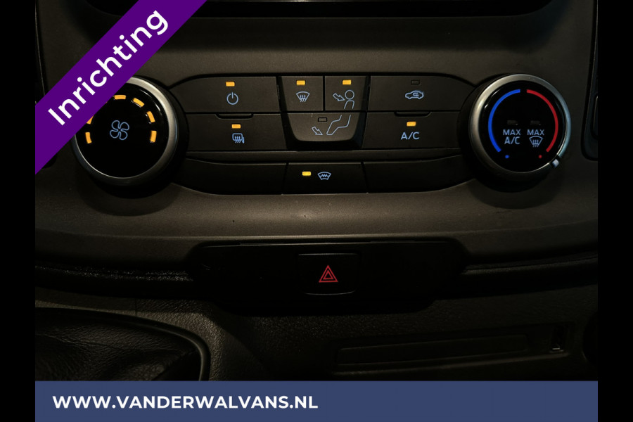 Ford Transit Custom 2.0 TDCI L2H1 inrichting Euro6 Airco | Camera | Apple Carplay | LED | Cruisecontrol | 2800kg Trekhaak Android Auto, Parkeersensoren, Verwarmde voorruit, Bijrijdersbank