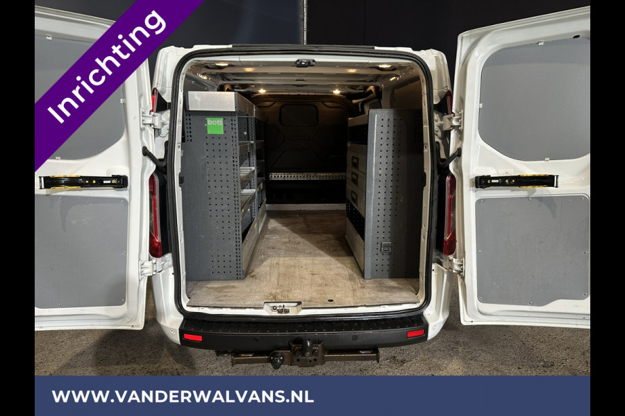 Ford Transit Custom 2.0 TDCI L2H1 inrichting Euro6 Airco | Camera | Apple Carplay | LED | Cruisecontrol | 2800kg Trekhaak Android Auto, Parkeersensoren, Verwarmde voorruit, Bijrijdersbank