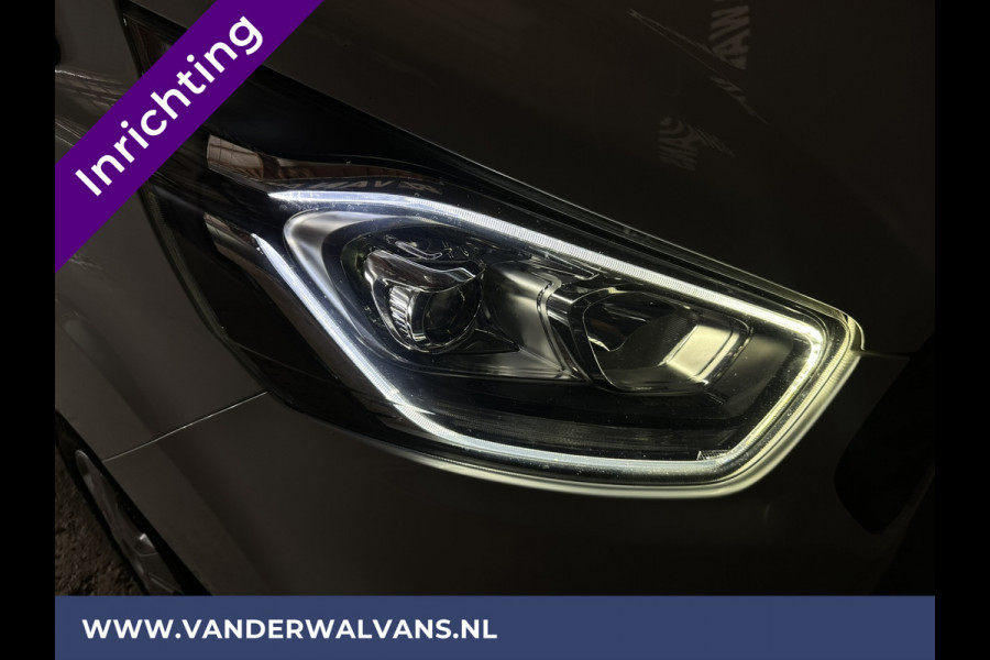 Ford Transit Custom 2.0 TDCI L2H1 inrichting Euro6 Airco | Camera | Apple Carplay | LED | Cruisecontrol | 2800kg Trekhaak Android Auto, Parkeersensoren, Verwarmde voorruit, Bijrijdersbank