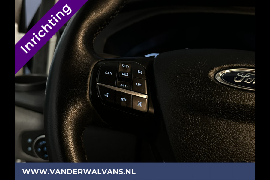 Ford Transit Custom 2.0 TDCI L2H1 inrichting Euro6 Airco | Camera | Apple Carplay | LED | Cruisecontrol | 2800kg Trekhaak Android Auto, Parkeersensoren, Verwarmde voorruit, Bijrijdersbank