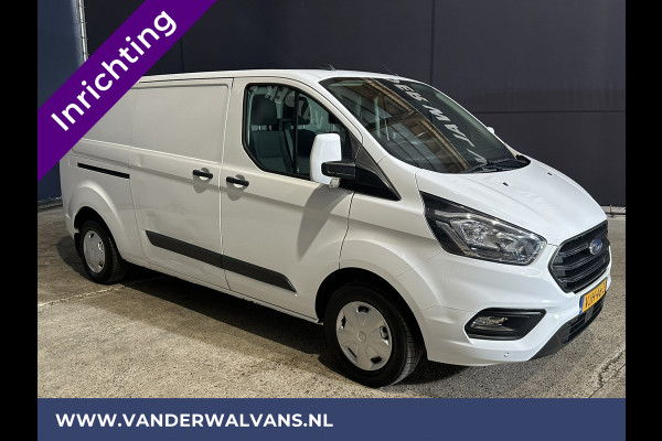 Ford Transit Custom 2.0 TDCI L2H1 inrichting Euro6 Airco | Camera | Apple Carplay | LED | Cruisecontrol | 2800kg Trekhaak Android Auto, Parkeersensoren, Verwarmde voorruit, Bijrijdersbank